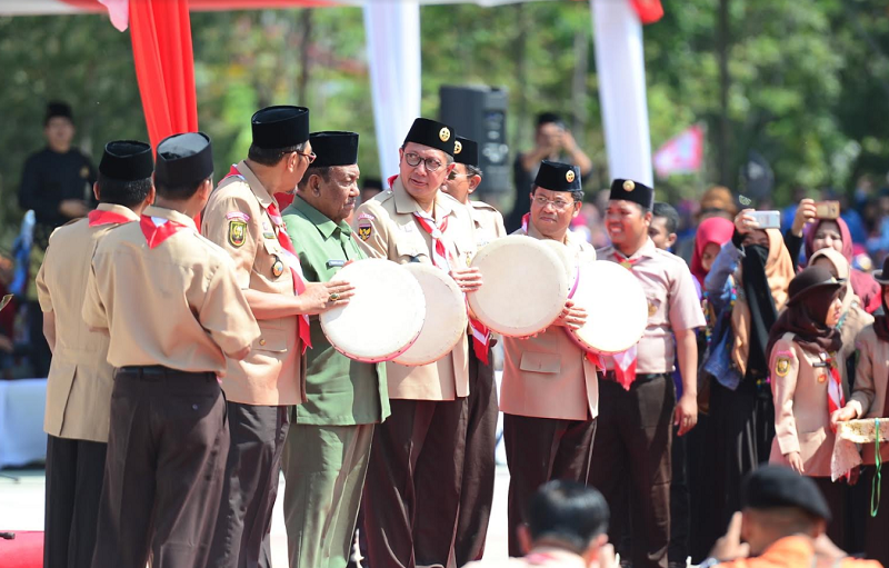 Menag RI Buka Perkemahan  Wirakarya Perguruan Tinggi Keagamaan XIV di UIN Suska Riau