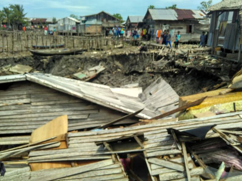 Longsor, 3 Rumah Warga Desa Tanjung Baru Rusak, Ini Penampakannya