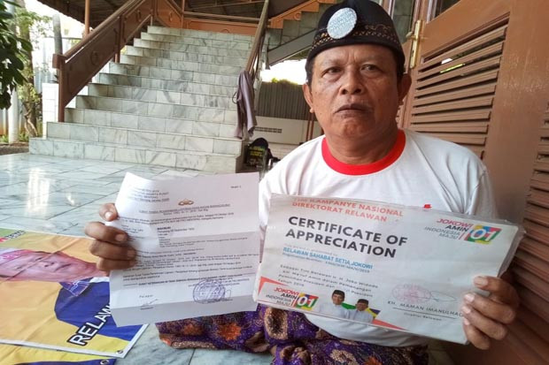 Kisah Makmuri Relawan Jokowi yang Bercerai Gara-gara Pilpres, 'Istri Pilih Prabowo, Hancur Keluarga Saya'