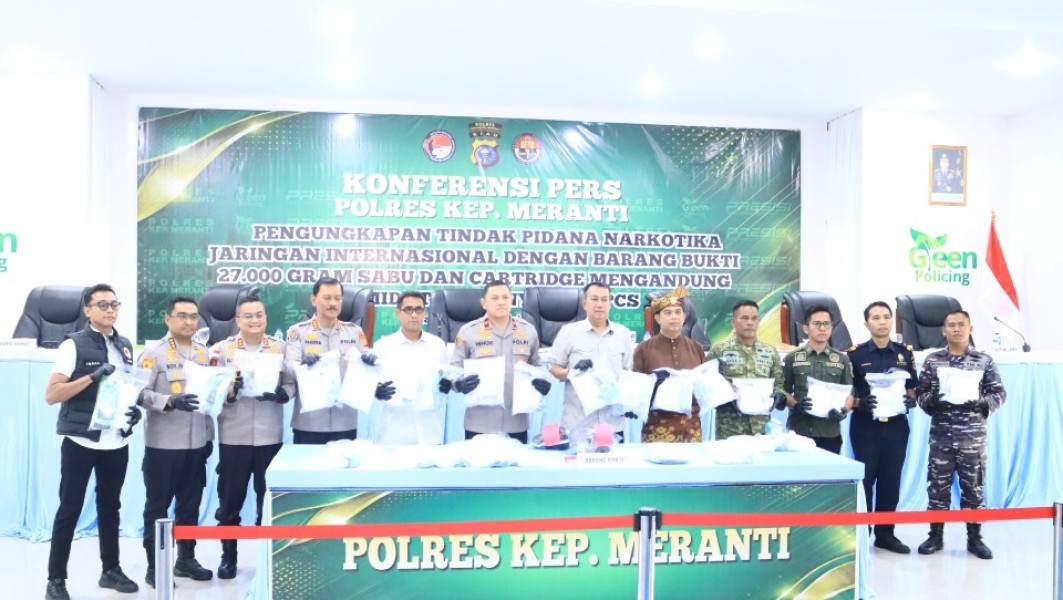 Pemkab Meranti Apresiasi Pengungkapan 27 Kg Sabu Jaringan Internasional di Perbatasan Riau