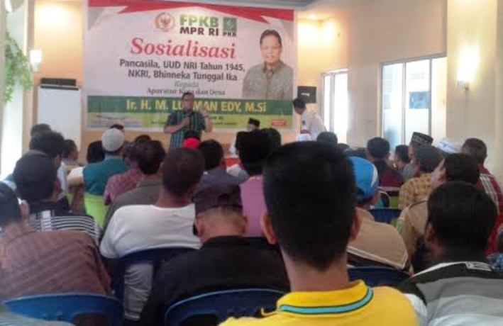 Anggota MPR RI Lukman Edy Sosialisasikan Empat Pilar di Rohil