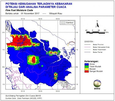 Hujan Malam Hari, 12 Hotspot Masih Ditemukan di Wilayah Riau, Kebakaran Lahan?