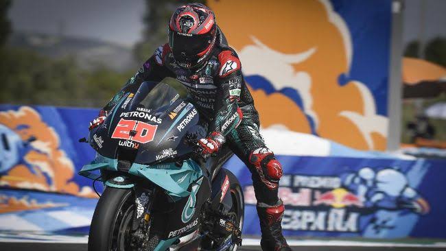 Marquez Jatuh, Pebalap Petronas Yamaha Fabio Quartararo Juara MotoGP Spanyol