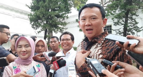 Usai Bertemu Jokowi Didampingi Ahok, Dirut Pertamina Pilih Diam, ''Tidak...tidak''