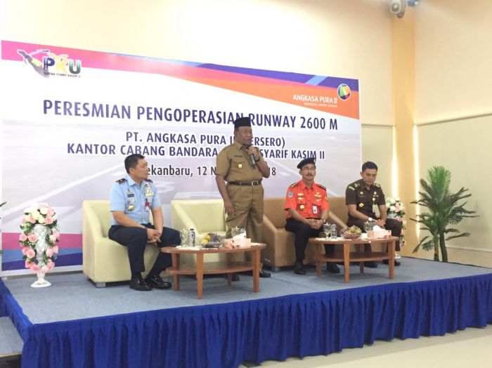 Runway 2.600 Meter Bandara Internasional SSK Pekanbaru Diresmikan, Wan: Bagaikan Legenda...