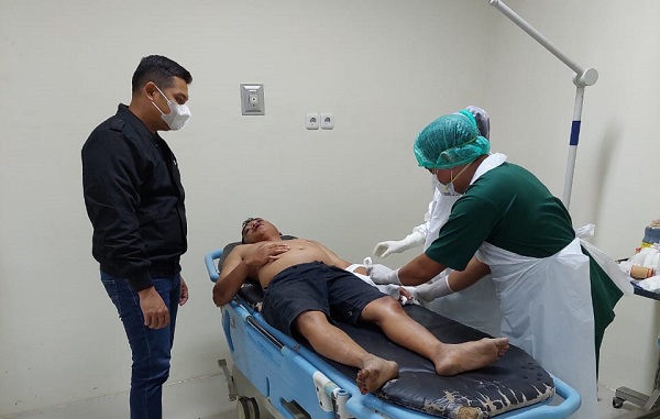 Tertangkap, Pelaku curanmor  Diamuk Massa di  Dusun Suka Damai,  Singingi 