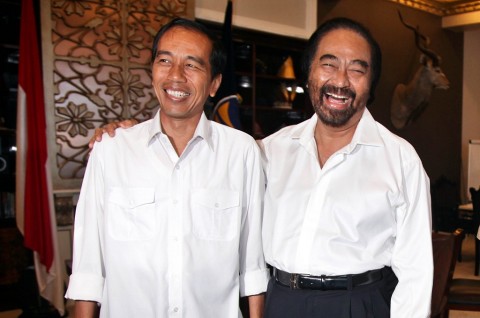 Tersenyum Lebar Saat Jokowi Puji NasDem Partai Besar dan Disegani, Surya Paloh: Kita akan Gelar Konvensi Capres RI 2024