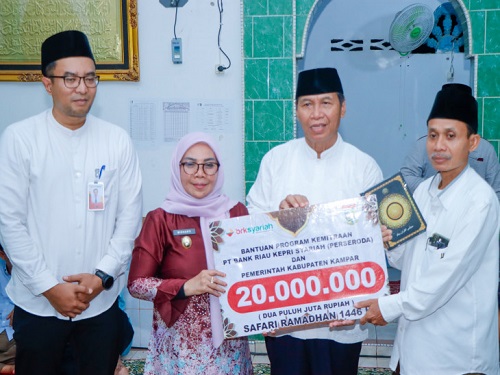 Safari Ramadhan Pemkab Kampar ke Masjid Al-Huda Desa Bina Baru