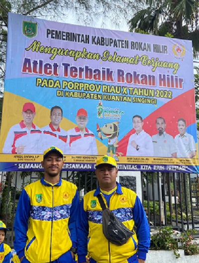 Dua Putra Sedinginan Wakili Rohil Di  Porprov X Riau Di Kab Kuansing, Ini Harapan Lurah