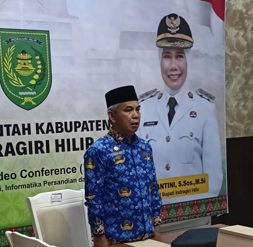 Pemkab Inhil Ikuti Rakor Pengendalian Inflasi 2025