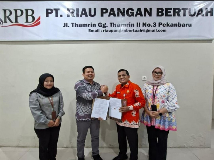 Perkuat Ketahanan Pangan, Pemkab Kampar Lakukan Penentangan MoU dengan PT. Riau Pangan Bertuah