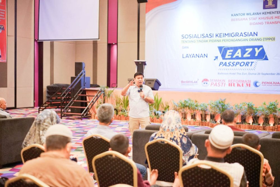 Stafsus Menkumham Sosialisasi TPPO di Dumai