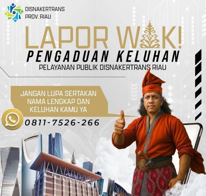 Transformasi Digital Disnakertrans Riau: Luncurkan 'Si Duta' dan 'Lapor Wak!' Demi Layanan Publik Optimal