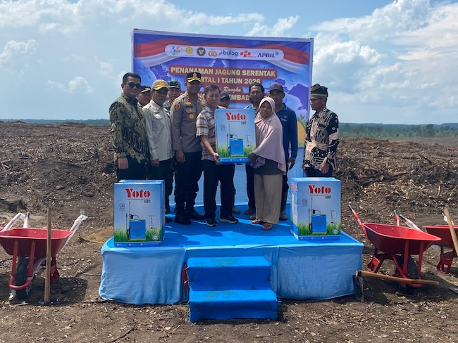RAPP dan Polres Siak Tanam Jagung Pipil 40 hektare