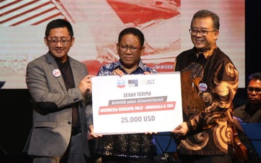 Chevron Bantu Pemulihan Gempa Lombok, Palu dan Donggala Rp8,4 Miliar