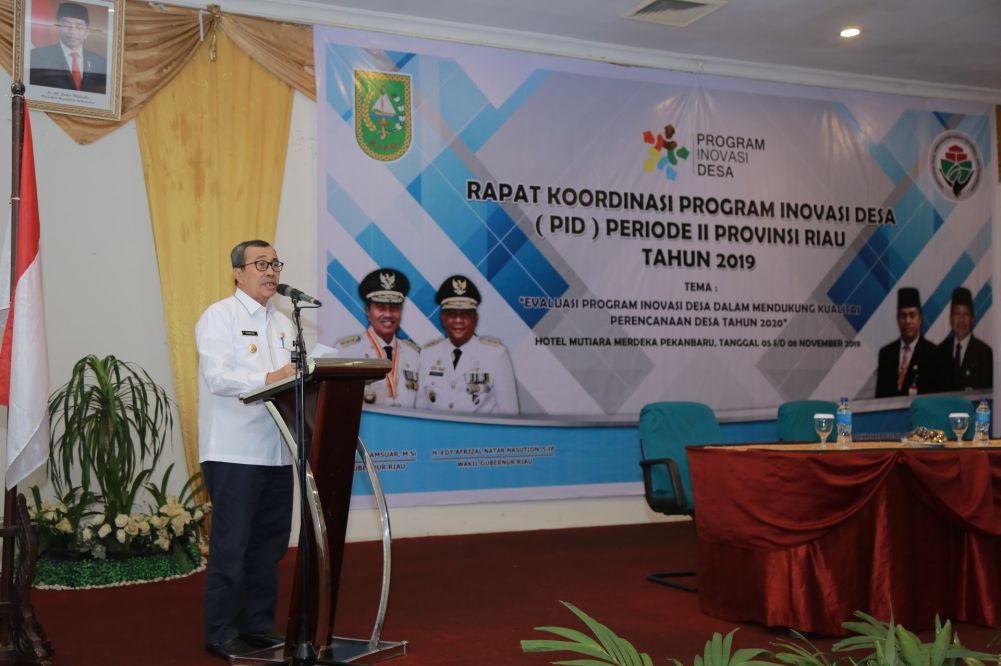 Gubri Buka Rakor Program Inovasi Desa Periode II 2019