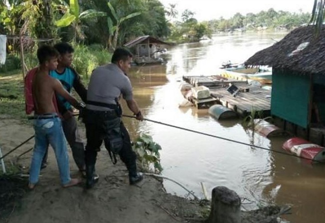 Banjir di Siak Hulu, 15 Keramba Warga Hanyut