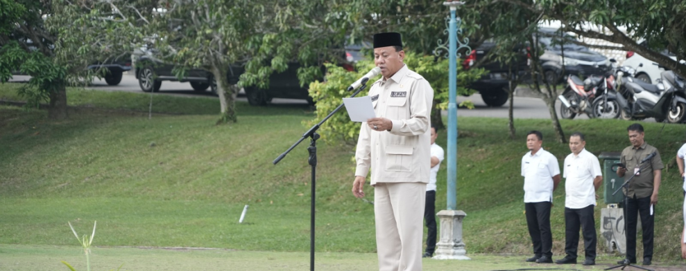 Bupati Kuansing Pimpin Apel Sore, Tegaskan Pentingnya Disiplin dan Peningkatan Kinerja