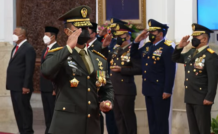 Presiden Jokowi Lantik Jenderal  Andika Perkasa Sebagai Panglima TNI