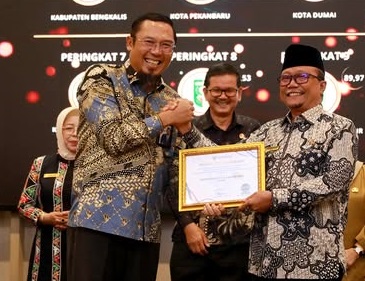 Pemkab Siak Terima Penganugerahan Predikat Kepatuhan Penyelenggaraan Pelayanan Publik tahun 2024 dari Ombudsman RI