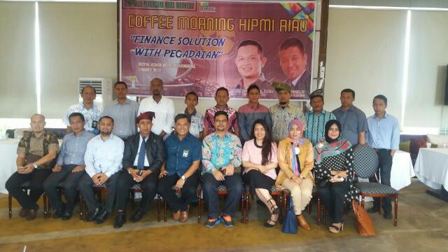 BPD HIPMI Riau dan Pegadaian Bahas Solusi Pembiayaan Bagi Pelaku Usaha