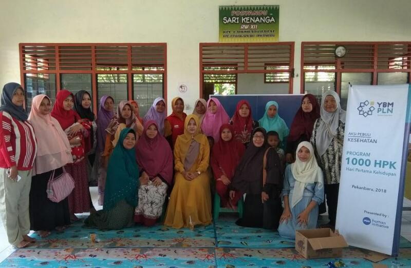 YBM PLN P3BS dan PKPU HI Riau Taja Kelas Ibu 1000 HPK dan Berikan Nutrisi Bagi Ibu Hamil di Payung Sekaki