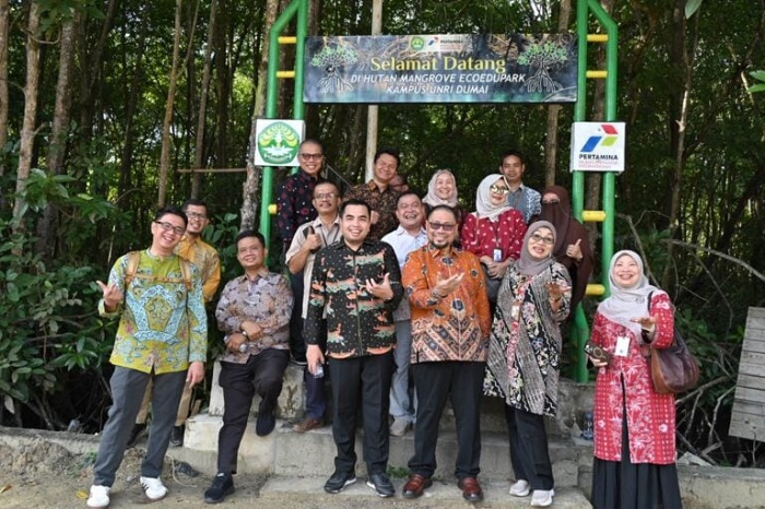 Tinjau Kampus Purnama Dumai, Unri Bersama Pertamina RU II Bahas Pengembangan Mangrove dan Green Energy