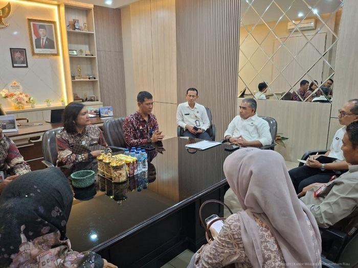 Kemenkum dan BPN Riau Siapkan Perjanjian Kerja Sama Hukum