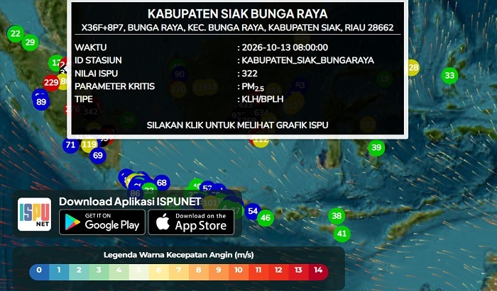 Pekanbaru Kembali Berasap Pekat, Siak dan Kampar Masih Sangat Tidak Sehat