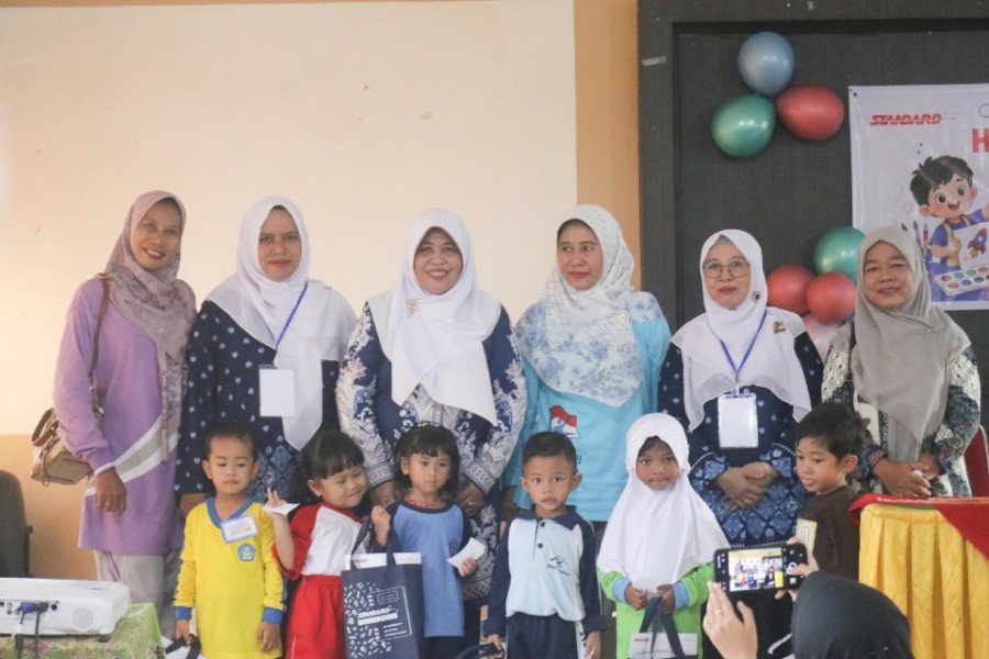 HUT HIMPAUDI ke-21, Bunda PAUD Meranti Dorong Kreativitas Anak melalui Art & Craft