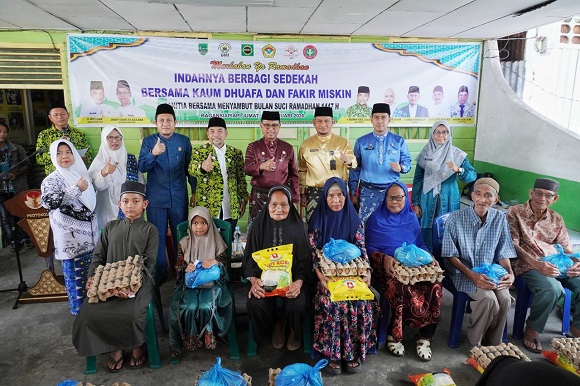 Sambut Ramadhan 1447 H, DMI Rohil Salurkan Bantuan Sembako bagi Kaum Duafa dan Fakir Miskin