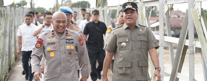 Kepada Wakapolda Riau, Bupati Kuansing Sampaikan Kondisi Kerusakan Lingkungan Akibat Aktivitas PETI