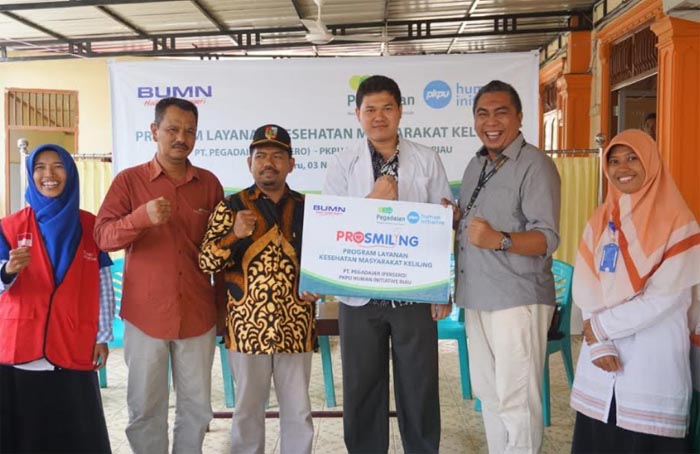 Pegadaian Area Pekanbaru dan PKPU HI Riau Berikan Layanan  Kesehatan Gratis di Sialang Munggu Pekanbaru
