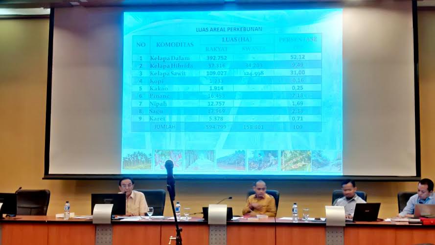 Bupati Wardan Sebut Sekitar 137 Hektar Kebun Kelapa di Inhil dalam Kondisi Rusak