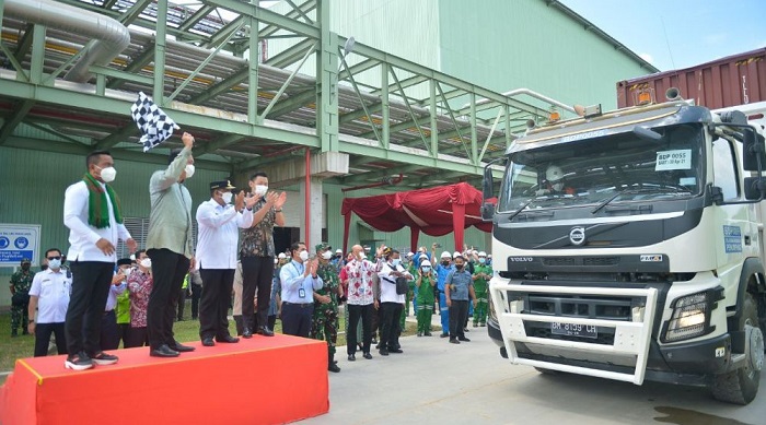Menteri Perdagangan  Muhammad Lutfi Lepas Pengiriman Produk Viscose Rayon PT APR ke Pasar Global dan Domestik
