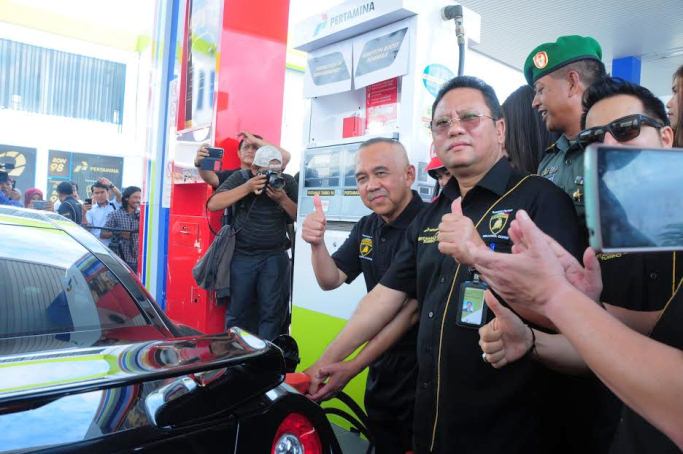 Dihadiri Gubri, Pertamina Luncurkan Pertamax Turbo di Pekanbaru
