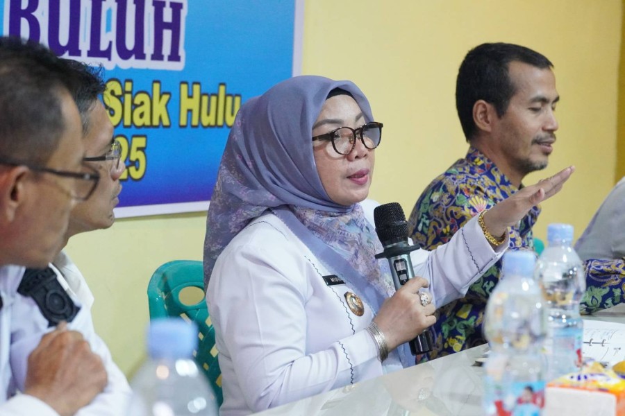 Wakil Bupati Kampar Sosialisasi Tindak Lanjut Pembangunan JembatanTeratak Buluh