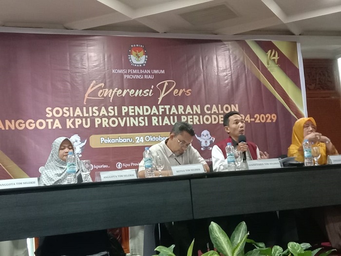 Pendaftaran Calon Anggota KPU Provinsi Riau Periode 2024- 2029 Dibuka Hari Ini
