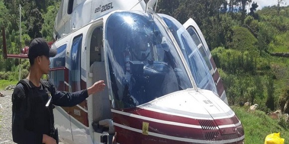 Helikopter Milik PT Intan Angkasa Air Service Ditembak KKB di Puncak Papua