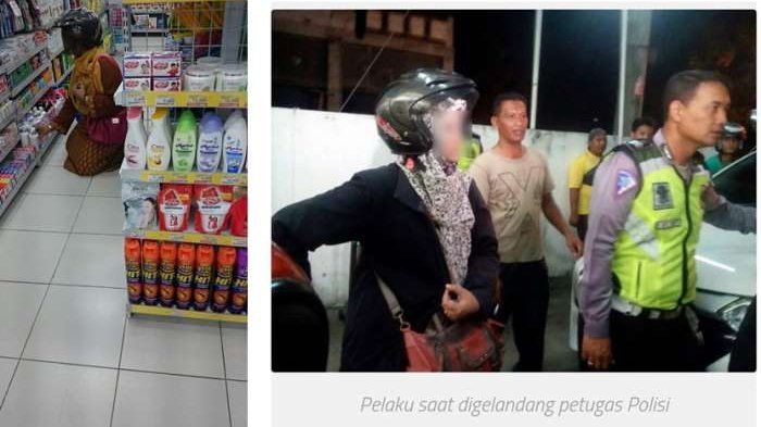 Cantik Kok Mencuri, Wanita Ini Nyaris Dihakimi Massa, Untung Ada Polisi