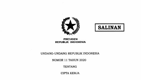 UU Cipta Kerja Diteken Presiden Joko Widodo, Anda Bisa Lihat dan download File Lengkapnya di Website Ini...