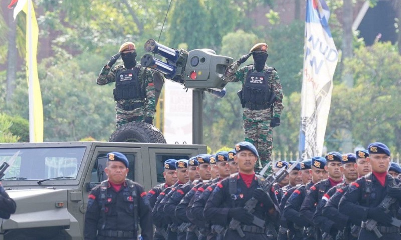 HUT Ke-79 TNI di Pekanbaru: TNI Selalu Menjaga Kedaulatan Bangsa dan Keutuhan NKRI