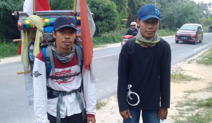 Ingin Jumpa Presiden Jokowi, Dua Pemuda Aceh Nekat Jalan Kaki dari Sabang ke Jakarta