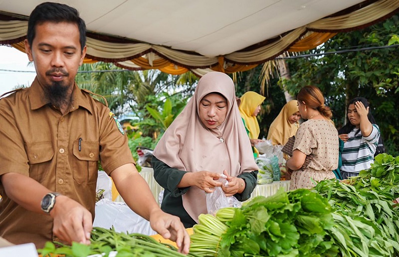 DKPP Kota Dumai Laksanakan Pasar Pangan Murah  di Bukit Timah