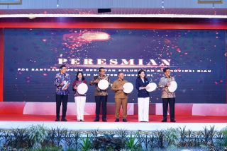 Menkum RI Resmikan Posbankum Bagi Masyarakat Kurang Mampu di Riau