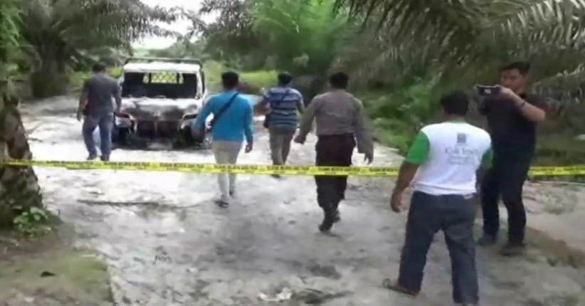 YA TUHAN...Toke Sawit dan Asistennya Tewas Dibunuh dan Dibakar Perampok di Kebun Sawit, Ini Penampakannya
