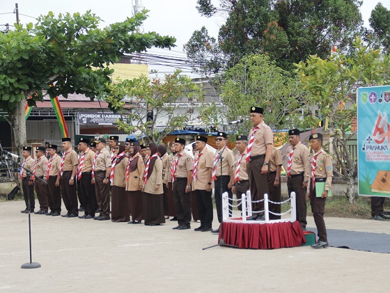 Bupati Inhil H. Herman Buka Kegiatan Hari Pramuka 2025 di Tembilahan