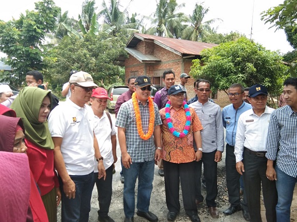 Sesdirjen Penyediaan Perumahan Kementerian  PUPR RI Kunjungi Rumah Program BSPS di Kampar