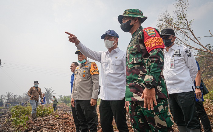 Menteri LH Libatkan  Dunia Usaha Atasi  Karhutla di Riau, Termasuk PT RAPP