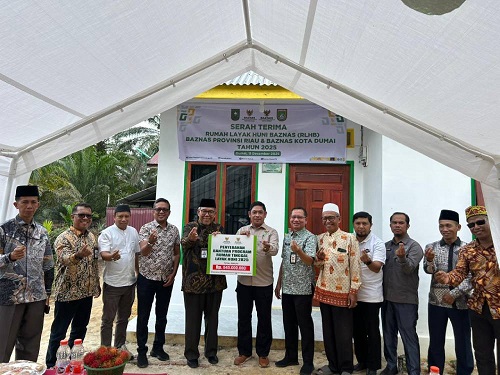 Kolaborasi BAZNAS Riau dan Dumai Hadirkan 14 Rumah Layak Huni Senilai Rp 845 Juta, Pemko Dumai Apresiasi
